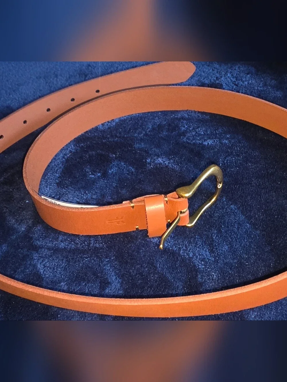Frye Brown Genuine Leather Belt Strap